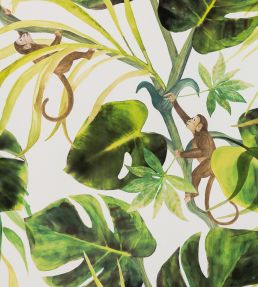 Monkey Business Wallpaper by Clarke & Clarke Natural