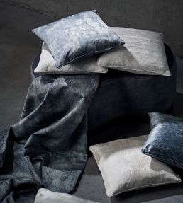 Luster Fabric by Clarke & Clarke Silver
