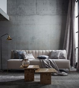 Luster Fabric by Clarke & Clarke Silver