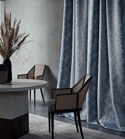 Sirocco Fabric by Clarke & Clarke Kingfisher