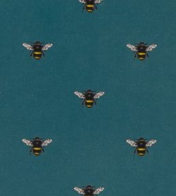 Abeja Fabric by Clarke & Clarke Teal
