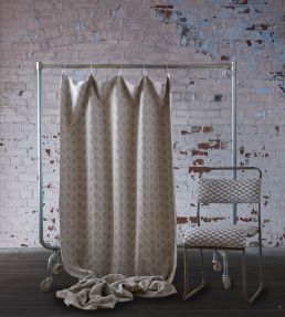 Veda Fabric by Clarke & Clarke Natural