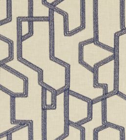 Labyrinth Fabric by Clarke & Clarke Midnight