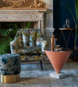 Passiflora Fabric by Clarke & Clarke Kingfisher