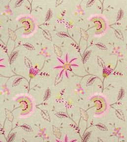Delamere Fabric by Clarke & Clarke Raspberry