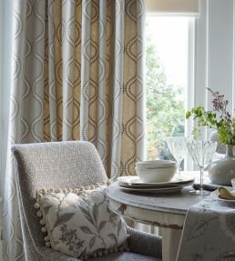 Layton Fabric by Clarke & Clarke Dove