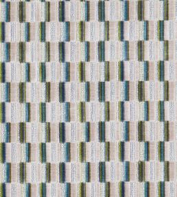 Cubis Fabric by Clarke & Clarke Peacock