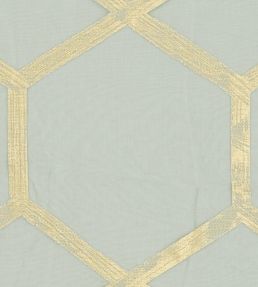 Forma Fabric by Clarke & Clarke Charcoal/Gold