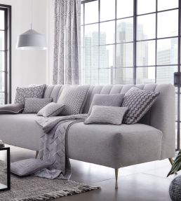 Atmosphere Fabric by Clarke & Clarke Charcoal