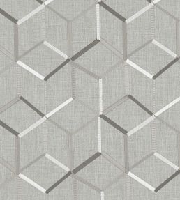 Linear Fabric by Clarke & Clarke Charcoal