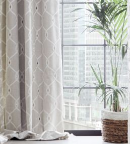 Opus Fabric by Clarke & Clarke Silver