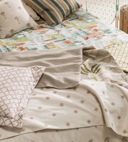 Marrakech Fabric by Clarke & Clarke Teal/Spice