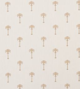 Menara Metallic Fabric by Clarke & Clarke Rose Gold/Ivory