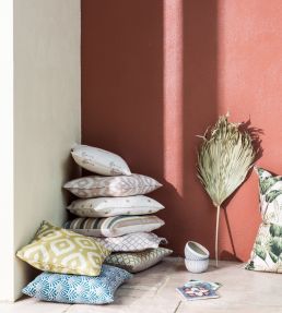 Zellige Fabric by Clarke & Clarke Teal