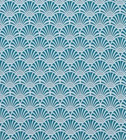 Zellige Fabric by Clarke & Clarke Teal