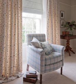 Mellor Fabric by Clarke & Clarke Heather