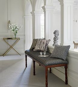 Mansour Fabric by Clarke & Clarke Charcoal