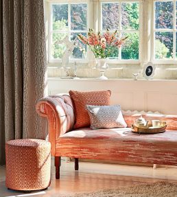 Mansour Fabric by Clarke & Clarke Charcoal
