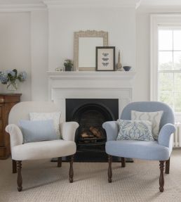 Easton Fabric by Clarke & Clarke Chambray