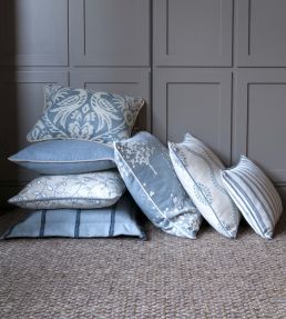 Harewood Fabric by Clarke & Clarke Chambray