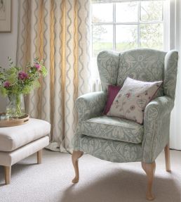 Harewood Fabric by Clarke & Clarke Duck Egg