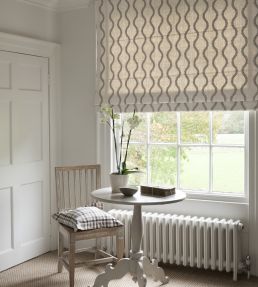 Woburn Fabric by Clarke & Clarke Taupe