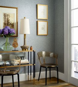 Clarkson Weave Wallpaper by Thibaut Cream