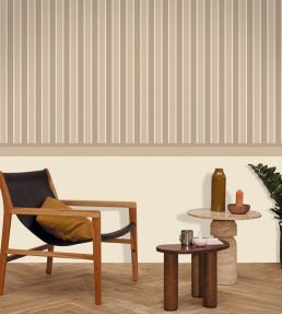 Classic Border Wallpaper by Caselio Taupe
