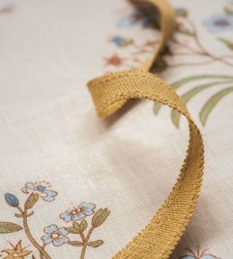 Classic Braid Trimming by Volga Linen Golden Ochre