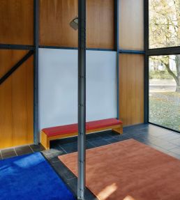 Layered Classic Solid Wool rug Red Ochre WPLCI180270 Red Ochre
