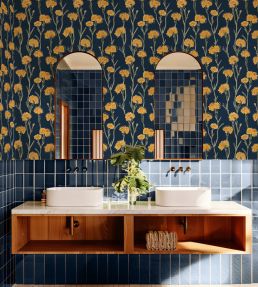 Clavelitos Wallpaper by Tres Tintas Mazarine