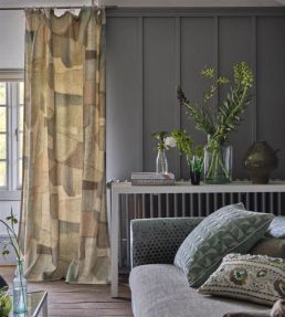 Clay Collage Fabric by Designers Guild Ecru