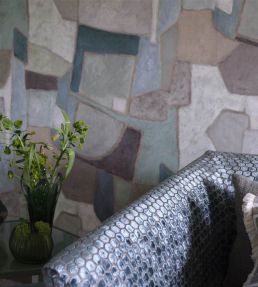 Clay Collage Mural by Designers Guild Ecru