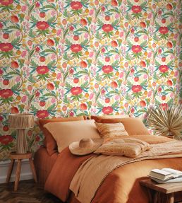 Clementine Wallpaper by Ohpopsi Chalk & Parchment