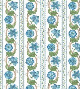 Clermont Fabric by Nina Campbell Blue/Green