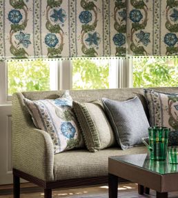 Clermont Fabric by Nina Campbell Blue/Green