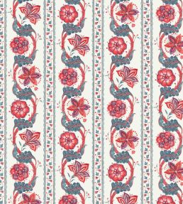 Clermont Fabric by Nina Campbell Deep Red