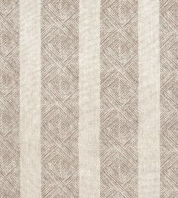 Clipperton Stripe Fabric by Anna French Brown on Natural