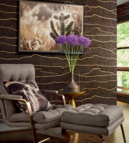 Cloud Mosaic Wallpaper by Thibaut Gold Bark
