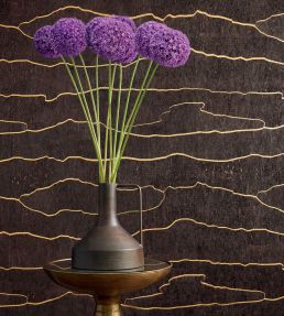 Cloud Mosaic Wallpaper by Thibaut Gold Bark