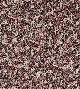 Clover & Vine Weave Fabric by Morris & Co Russet