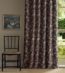 Clover & Vine Weave Fabric by Morris & Co Russet