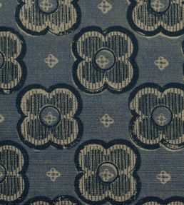 Clover Club in Vintage Velvet Fabric by Liberty Flax Flower