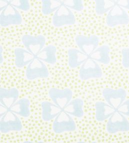 Clover Fabric by Molly Mahon Duck Egg