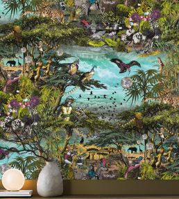 Club Safari Wallpaper by Brand McKenzie Tropical Garden