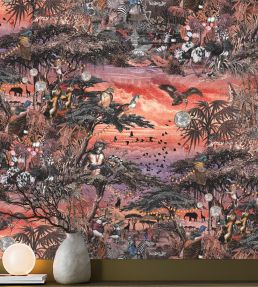 Club Safari Wallpaper by Brand McKenzie Violet Petal
