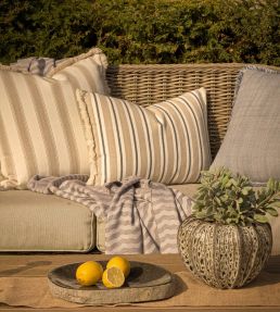 Coast Fabric by Andrew Martin Sand/Navy