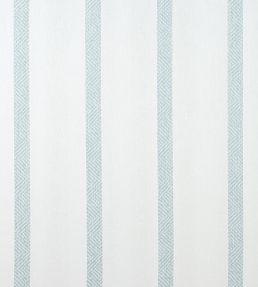 Cobble Hill Stripe Fabric by Thibaut Spa Blue