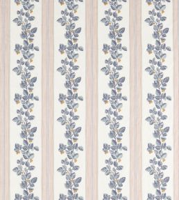 Cobnut Stripe Fabric by Sanderson Porcelain/Blossom