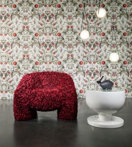 Coccinella Bella Wallpaper by Moooi Stone Grey